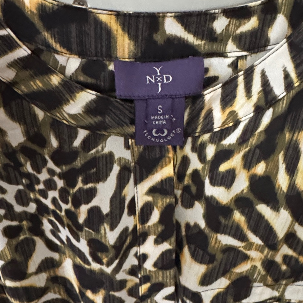 NYDJ Animal Print Dress - Black, Brown, Cream